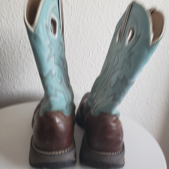 Durango Women's Saddle Western Boot - Broad Square Toe - Picture 10 of 16